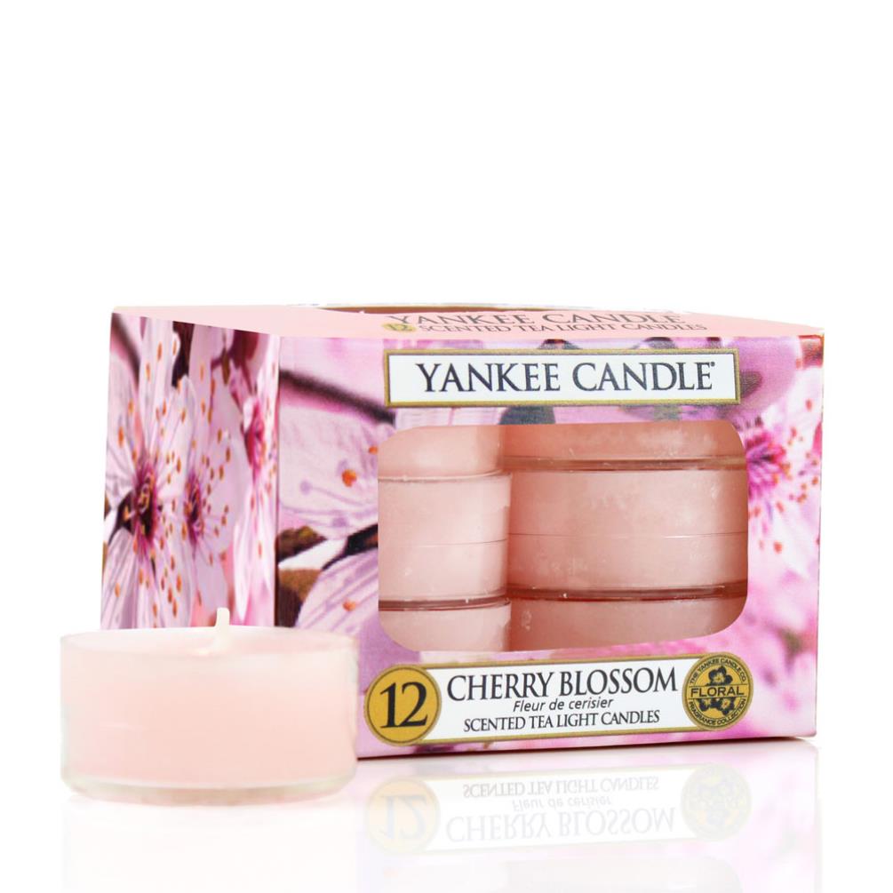 Yankee Candle Cherry Blossom Tea Lights (Pack of 12) £4.19